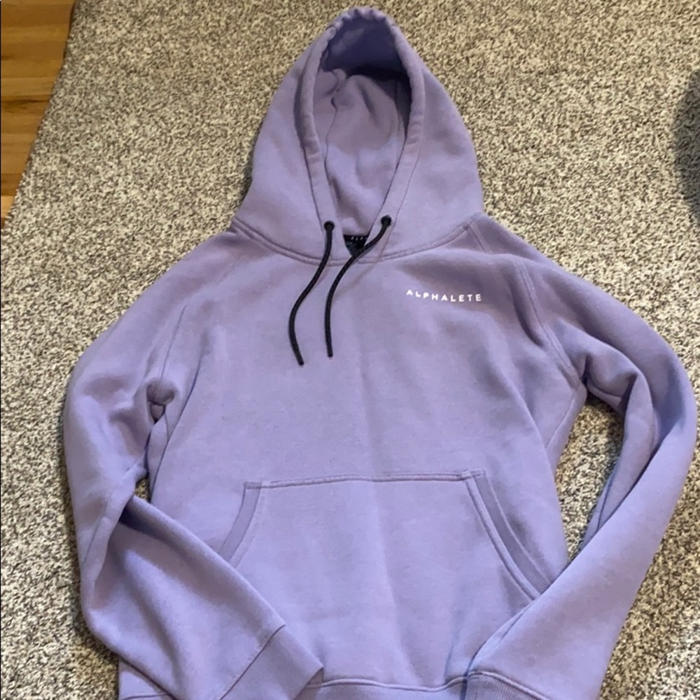 Alphalete size Medium purple hooded sweatshirt